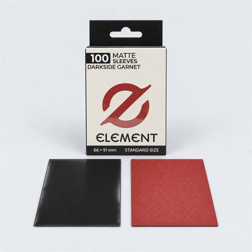 Element Darkside Garnet box with glossy front and textured matte back sleeves
