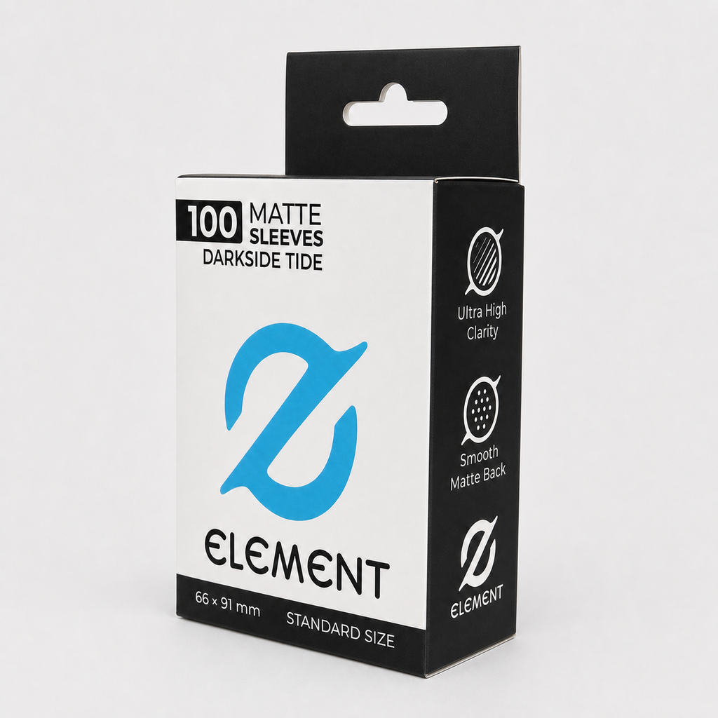 Element Darkside Tide matte card sleeves packaging angled product photo