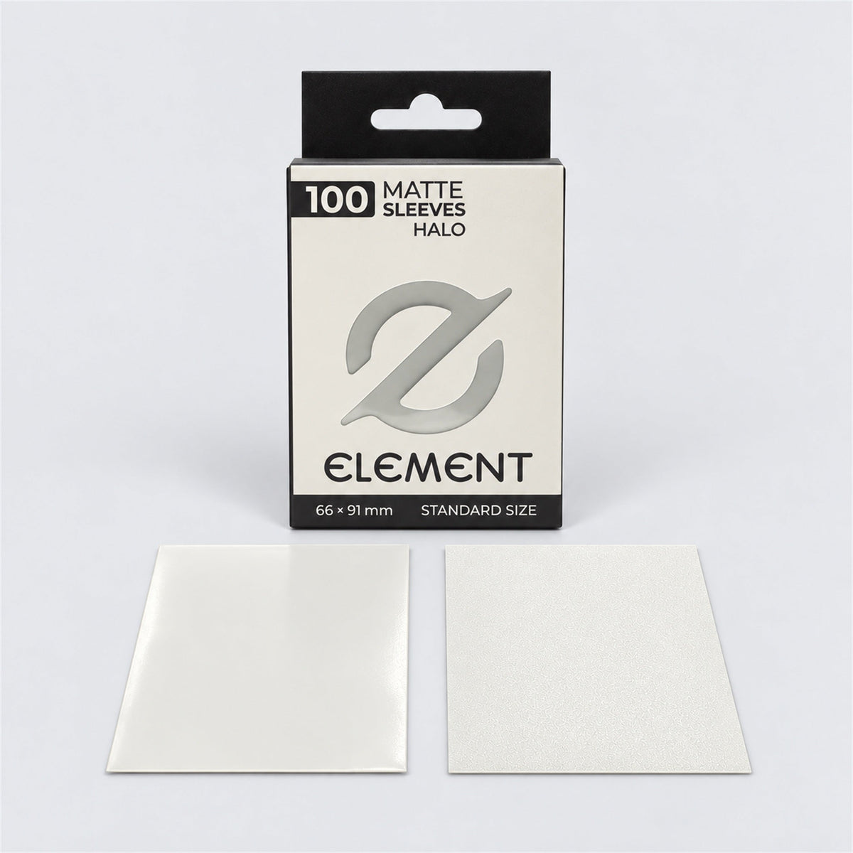 Element Halo box with glossy front and textured matte back sleeves