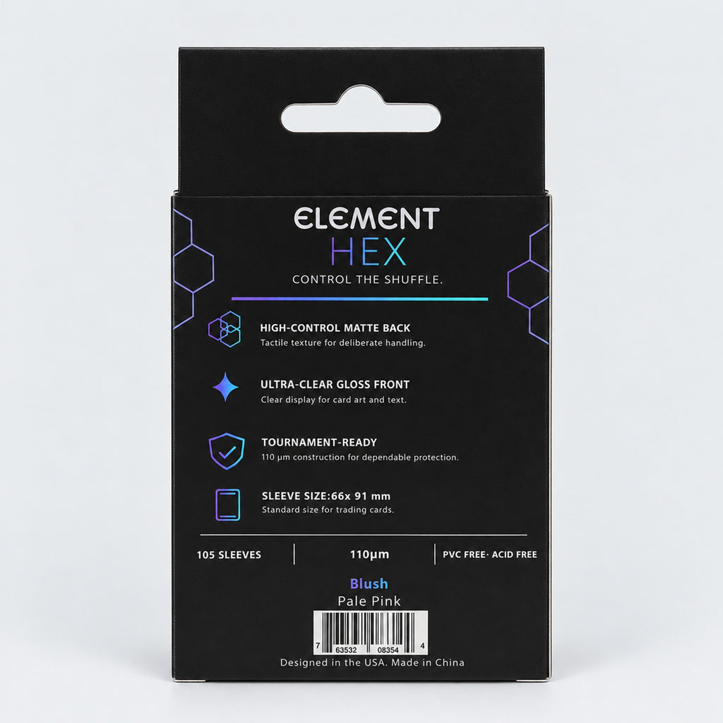 Element HEX Blush packaging back