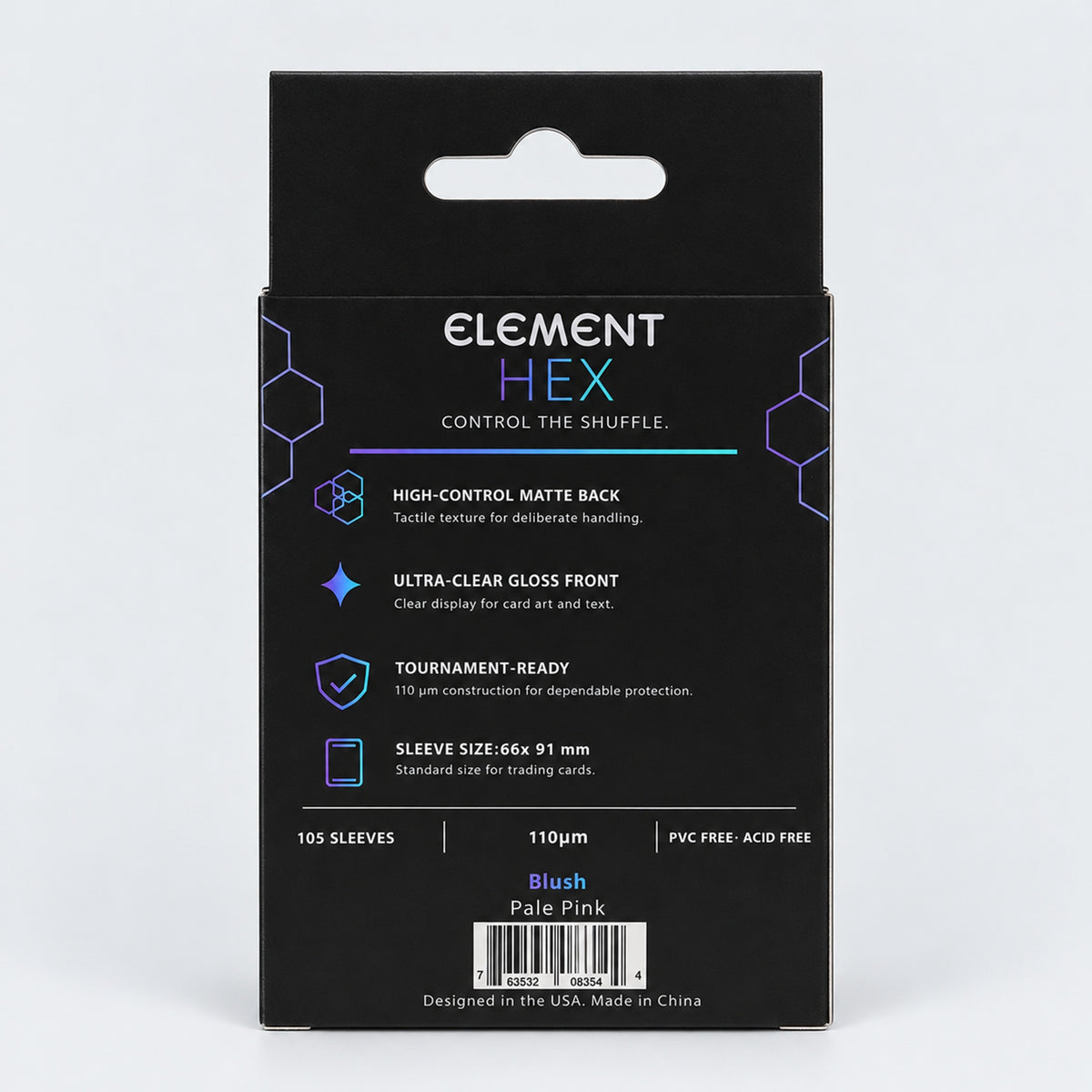Element HEX Blush packaging back