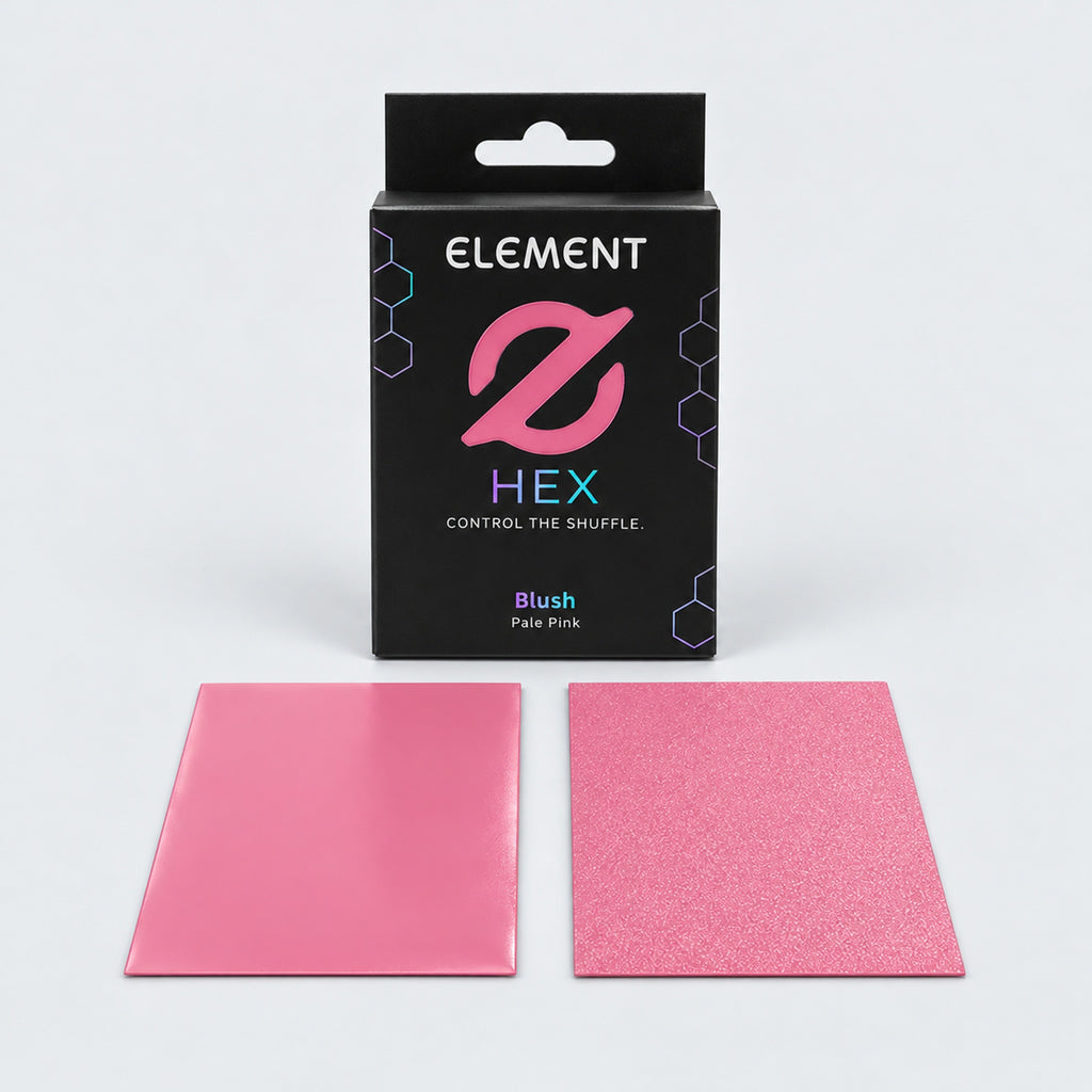 Element HEX Blush box with glossy front and textured matte back sleeves