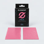 Element HEX Blush box with glossy front and textured matte back sleeves