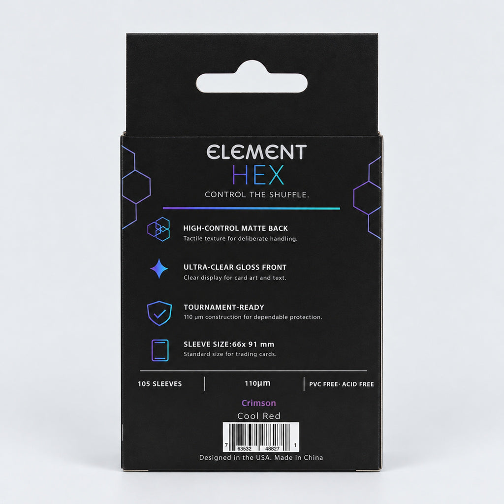 Element HEX Crimson packaging back