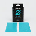 Element HEX Cyan box with glossy front and textured matte back sleeves