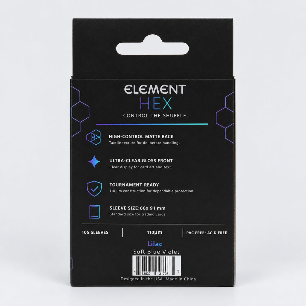 Element HEX Lilac packaging back