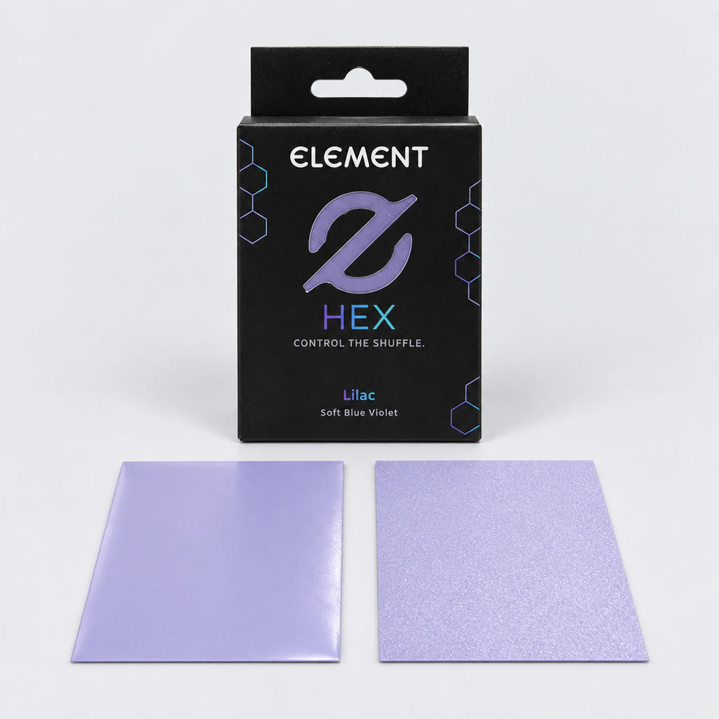 Element HEX Lilac box with glossy front and textured matte back sleeves