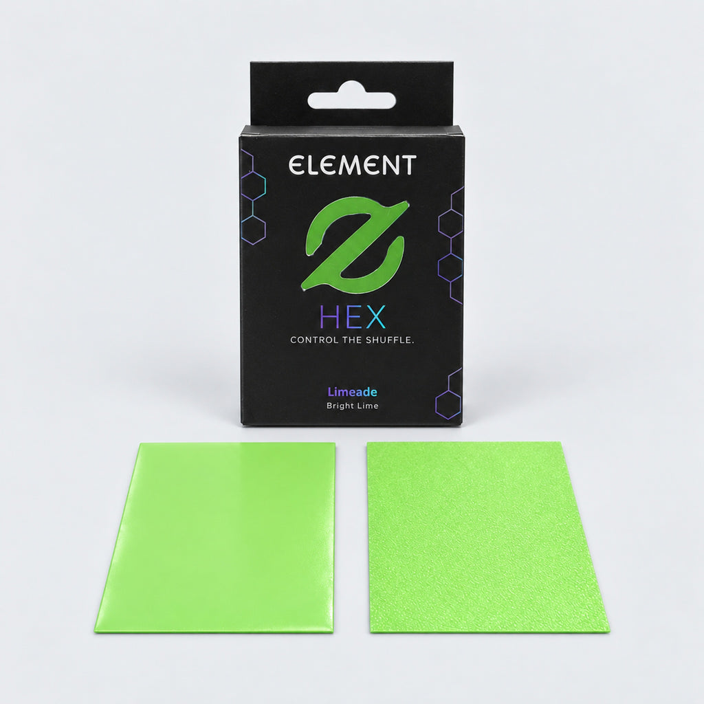 Element HEX Limeade box with glossy front and textured matte back sleeves