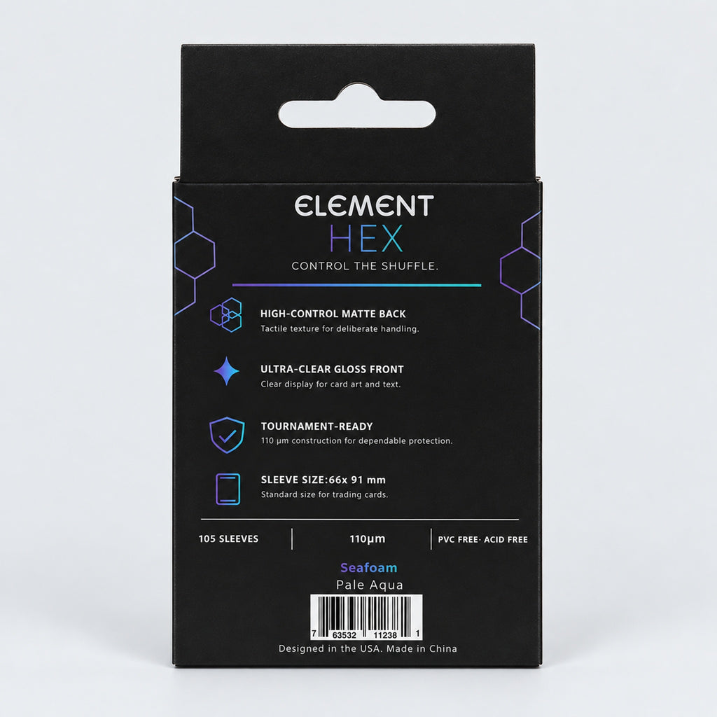 Element HEX Seafoam packaging back