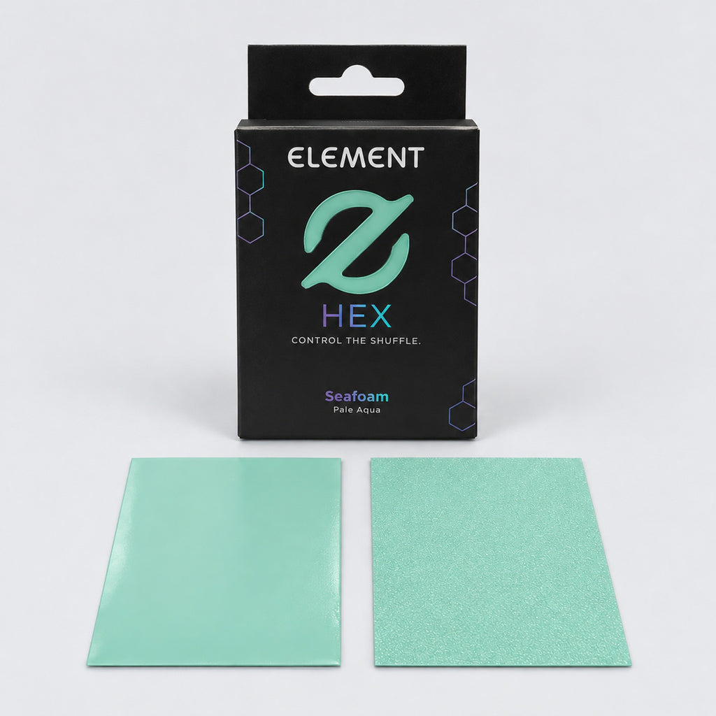 Element HEX Seafoam box with glossy front and textured matte back sleeves